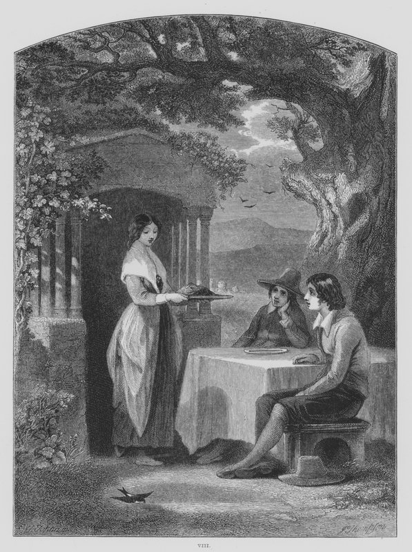John Milton, L’Allegro (grafika) autorstwa Francis William (after) Topham