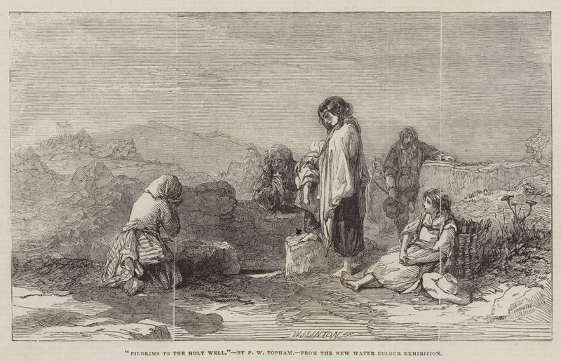 Pielgrzymi do Świętej Studni autorstwa Francis William Topham