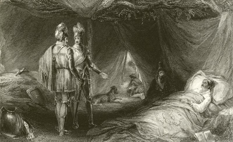 Łoże śmierci złodzieja autorstwa Francis William Topham