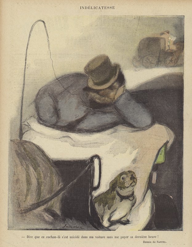 Ilustracja do Le Rire autorstwa Francisco Sancha y Lengo