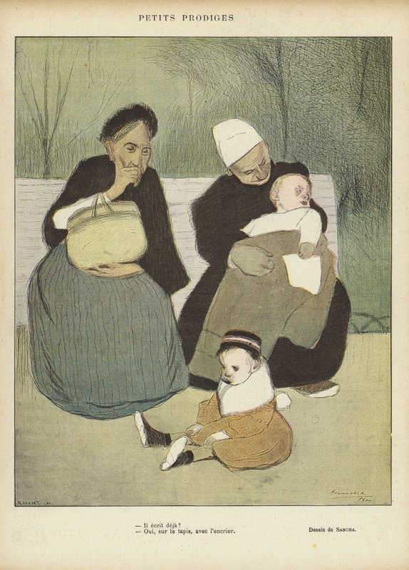 Ilustracja do Le Rire autorstwa Francisco Sancha y Lengo