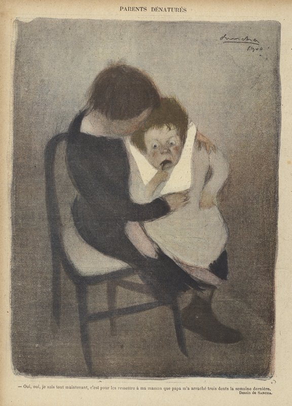 Ilustracja do Le Rire autorstwa Francisco Sancha y Lengo