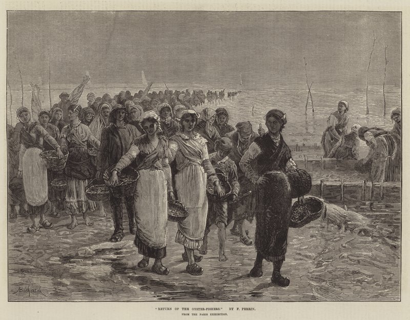 Powrót ostryg, z wystawy paryskiej autorstwa Francois Feyen Perrin