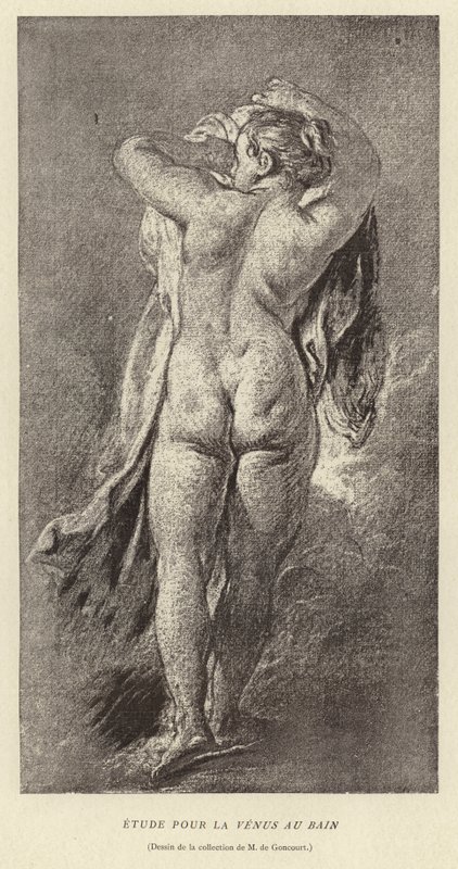 Studiuj dla Wenus w wannie autorstwa Francois (after) Boucher
