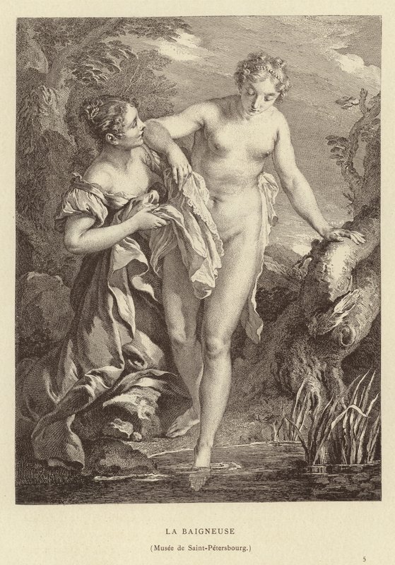 Kąpiący się autorstwa Francois (after) Boucher