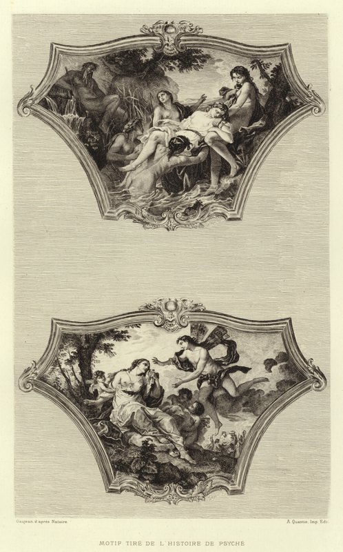 Motyw Zaczerpnięty z historii Psyche (grawerunek) autorstwa Francois (after) Boucher