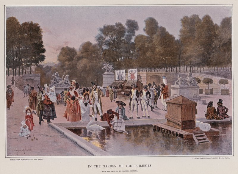 W ogrodzie Tuileries autorstwa Francois Flameng