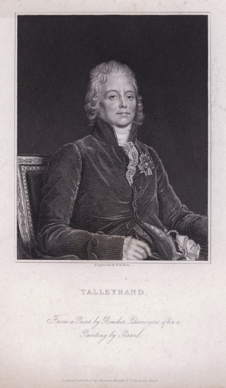 Charles Maurice de Talleyrand-Périgord , francuski polityk i dyplomata (grafika) autorstwa Francois Pascal Simon (after) Gerard