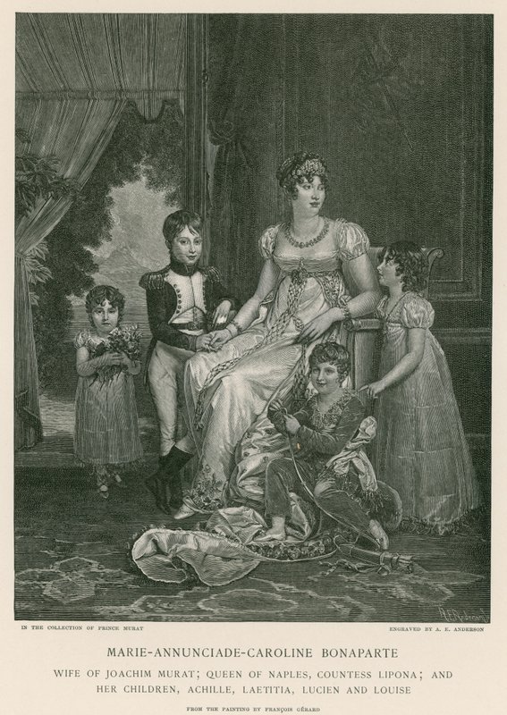 Marie-Anunciade-Caroline Bonaparte autorstwa Francois Pascal Simon Gerard