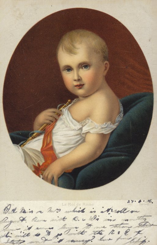 Roi de Rome (kolorowa litografia) autorstwa Francois Pascal Simon Gerard