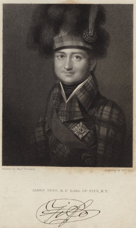Portret Jamesa Duffa; Hrabia Fife autorstwa Francois Theodore Rochard