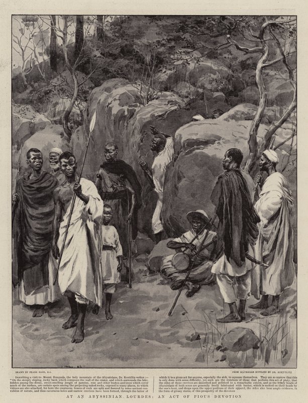 W abisyńskim Lourdes - akt pobożności autorstwa Frank Dadd