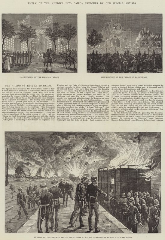 Wejście chedywa do Kairu autorstwa Frank Dadd