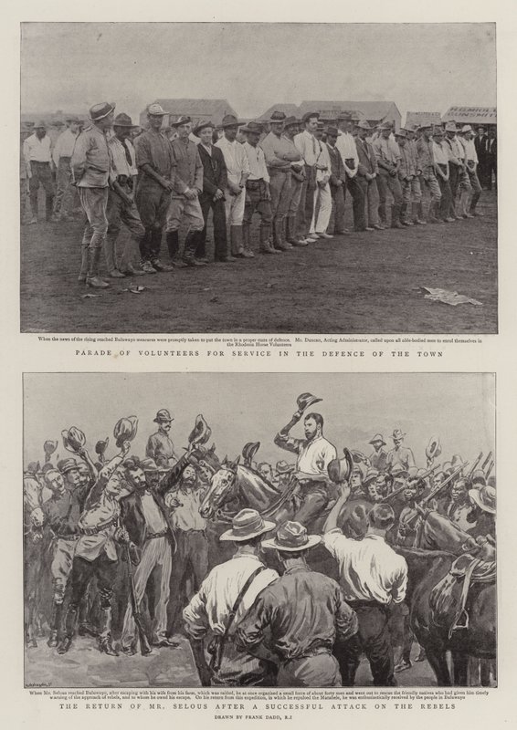 Obrona Bulawayo autorstwa Frank Dadd