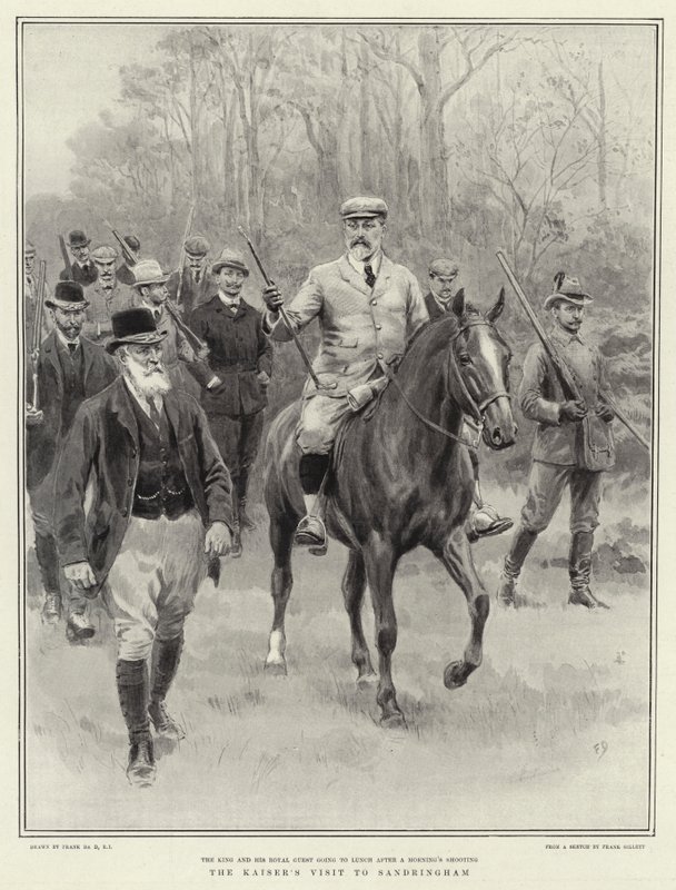 Wizyta Kaisera w Sandringham autorstwa Frank Dadd