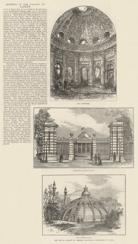 Spalenie pałacu w Laeken autorstwa Frank Watkins