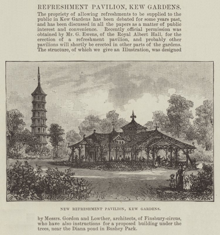 Nowy pawilon gastronomiczny, Kew Gardens autorstwa Frank Watkins