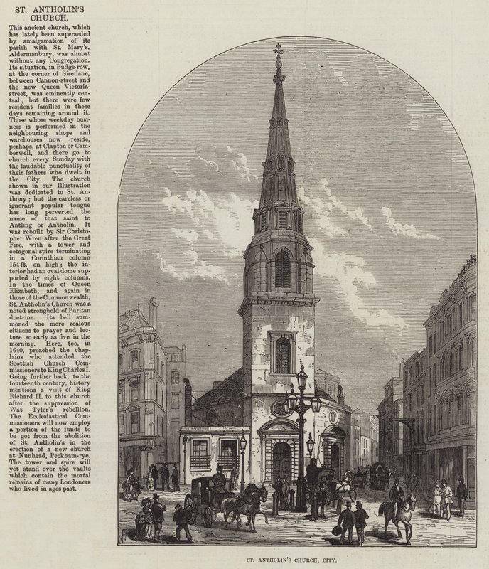 Kościół św Antolina, miasto autorstwa Frank Watkins