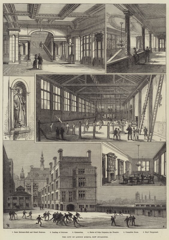 Nowe budynki szkoły City of London autorstwa Frank Watkins