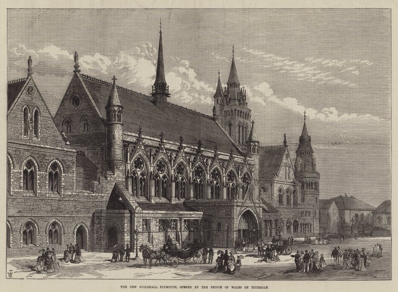 Nowy Guildhall w Plymouth, otwarty przez Księcia Walii w czwartek autorstwa Frank Watkins