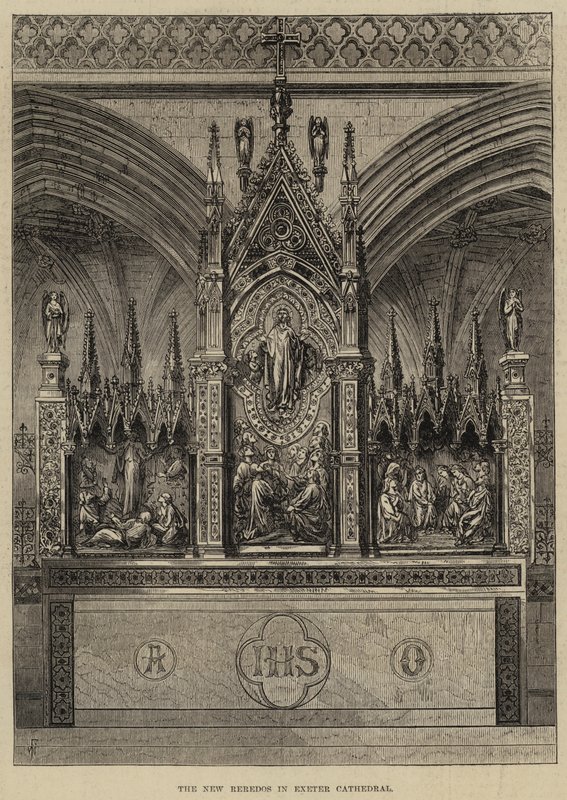 Nowe Reredos w katedrze w Exeter autorstwa Frank Watkins