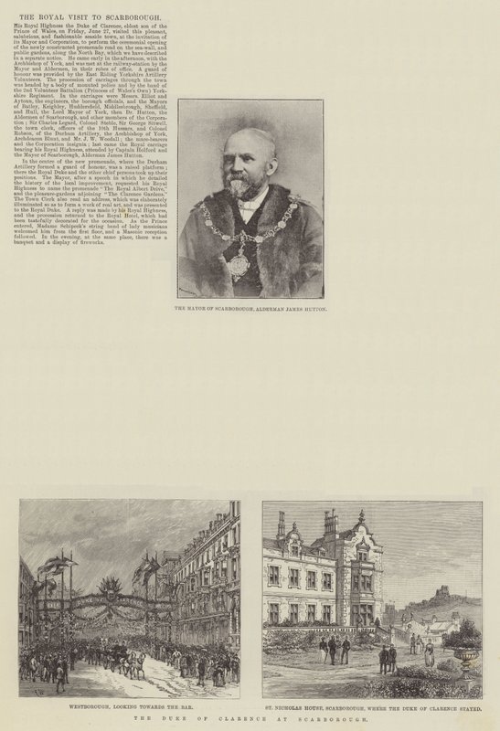 Królewska wizyta w Scarborough autorstwa Frank Watkins