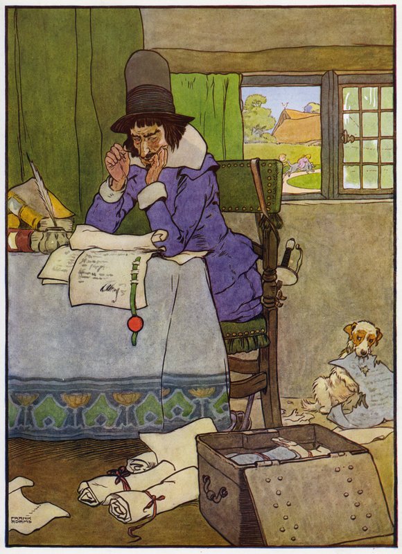 Ilustracja do Babes in the Wood (kolor lito) autorstwa Frank Adams