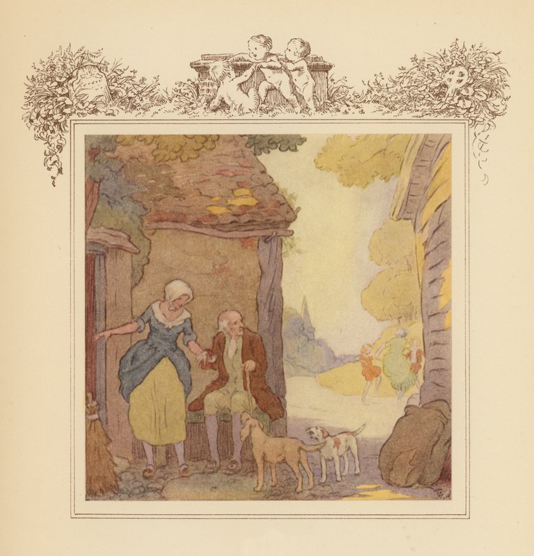 Ilustracja do Elegii Graya (kolorowa litografia) autorstwa Frank Adams