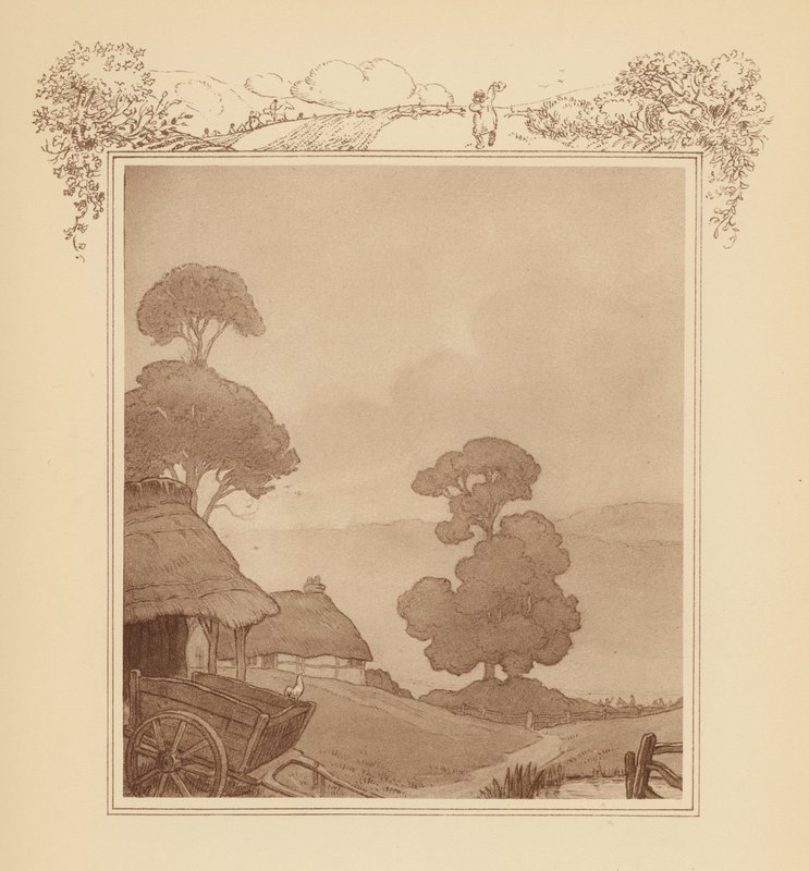 Ilustracja do Elegii Graya (kolorowa litografia) autorstwa Frank Adams