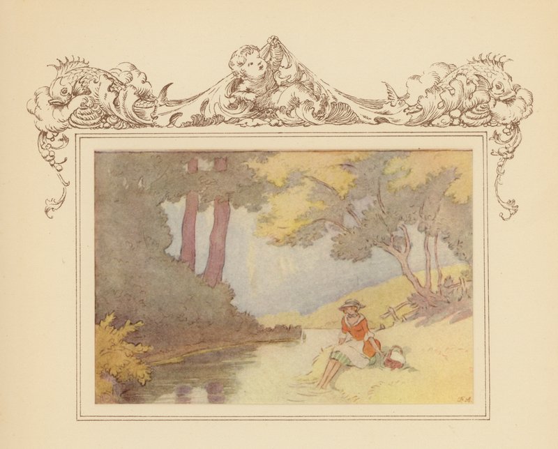 Ilustracja do Elegii Graya (kolorowa litografia) autorstwa Frank Adams