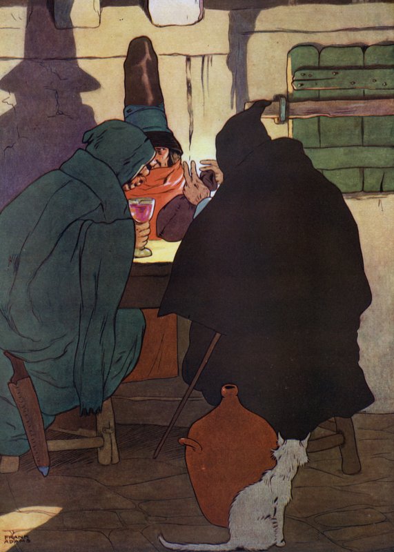 Ilustracja do The Babes in the Wood (kolor lito) autorstwa Frank Adams