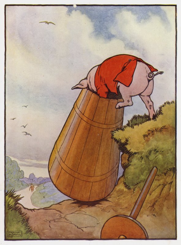 Ilustracja do trzech małych świnek autorstwa Frank Adams