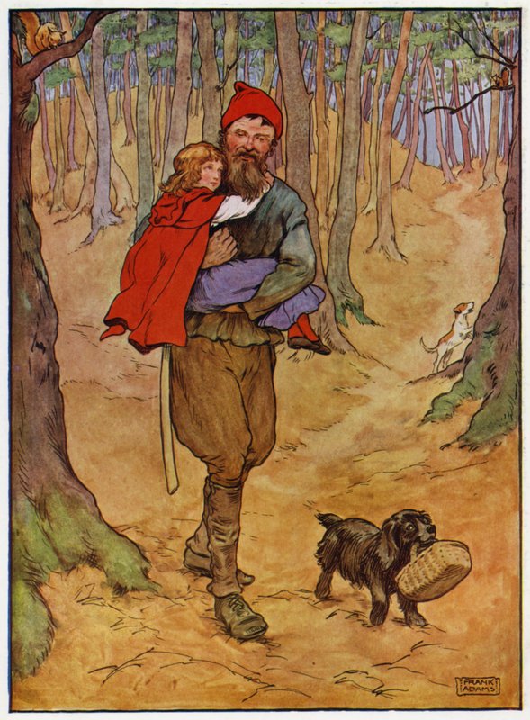 Czerwony Kapturek (kolor lito) autorstwa Frank Adams