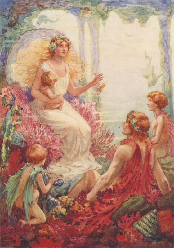 Dom syrena, z „Porzuconego syrena” Matthew Arnolda autorstwa Frank Adams
