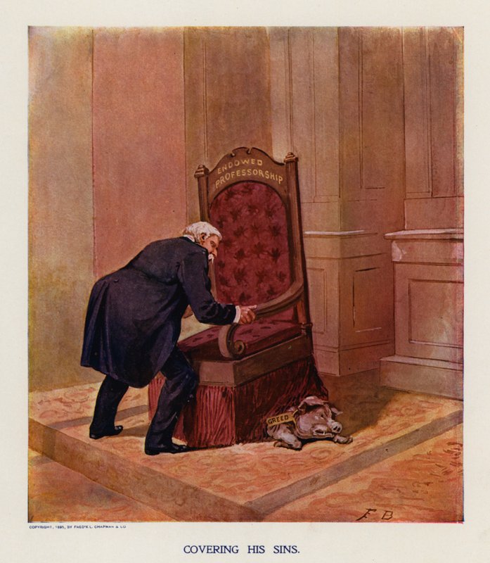 Pokrycie jego grzechów (kolorowa litografia) autorstwa Frank Beard