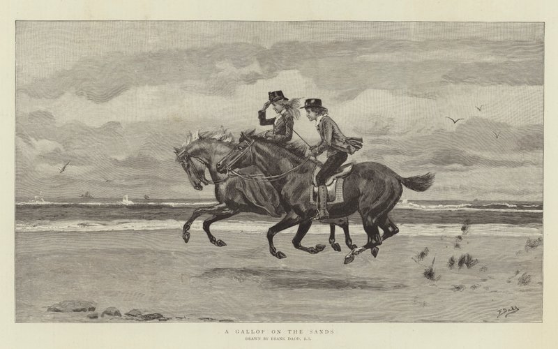 Galop na piaskach autorstwa Frank Dadd