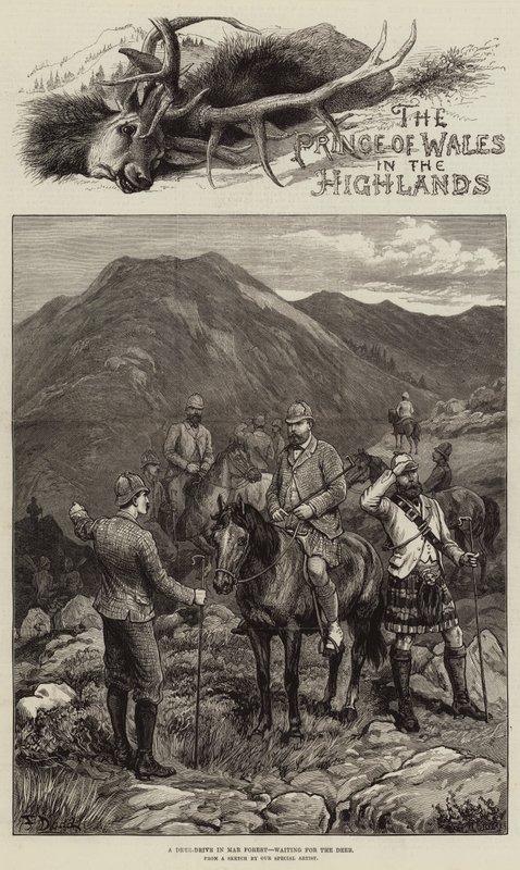 Książę Walii w Highlands autorstwa Frank Dadd