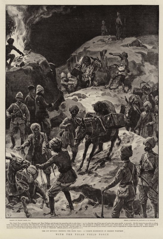 Z Siłami Polowymi Tirah autorstwa Frank Dadd