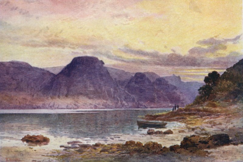 Nowa Zelandia: Zatoka Okahumoko, Whangaroa (litografia kolorowa) autorstwa Frank H Wright