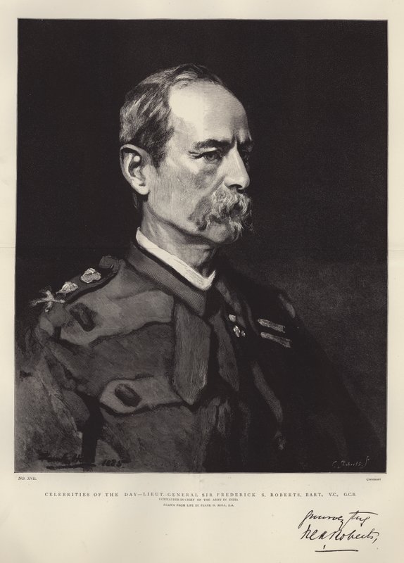 Gwiazdy Dnia, generał porucznik Sir Frederick S Roberts, Baronet, VC, GCB autorstwa Frank Holl