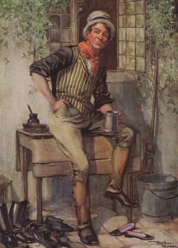 Samuel Weller (kolorowa litografia) autorstwa Frank Reynolds