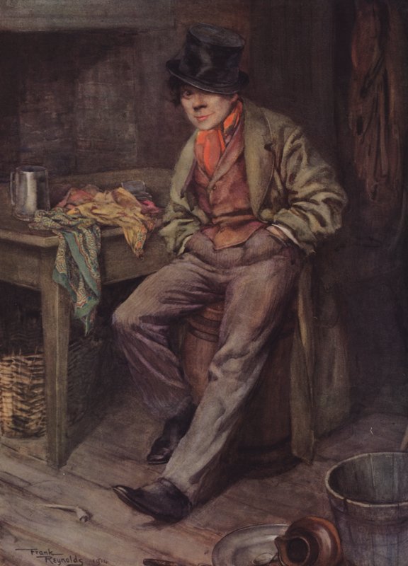 The Artful Dodger (kolorowa litografia) autorstwa Frank Reynolds