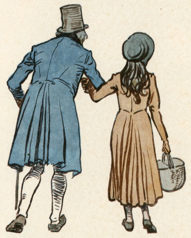 The Old Curiosity Shop: Ilustracja na stronie tytułowej (kolorowa litografia) autorstwa Frank Reynolds