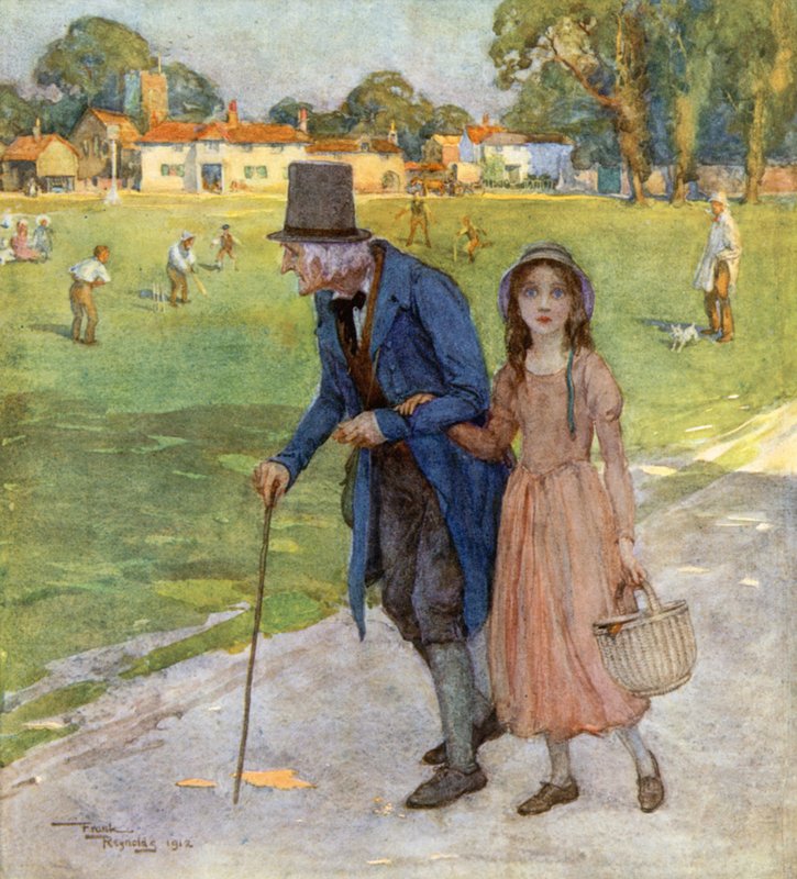 The Wayfarers (kolorowa litografia) autorstwa Frank Reynolds