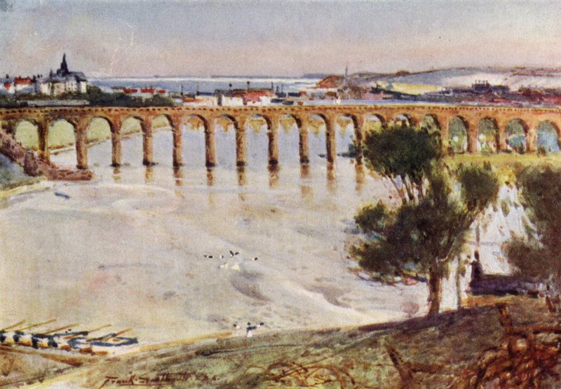 Berwick-on-Tweed (kolor lito) autorstwa Frank Southgate