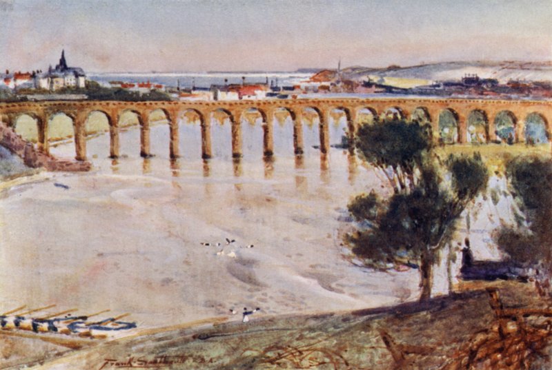 Berwick-on-Tweed (kolor lito) autorstwa Frank Southgate