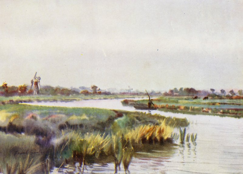 Norfolk Broads: Nad Wayford Bridge na Ant autorstwa Frank Southgate