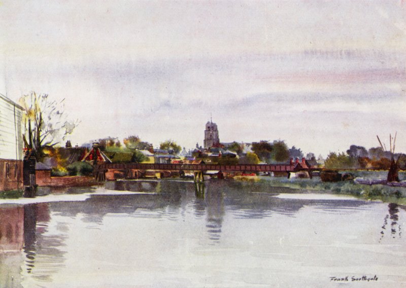 Norfolk Broads: Beccles (kolor lito) autorstwa Frank Southgate