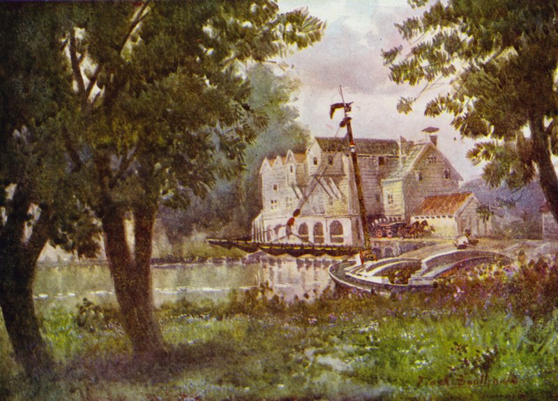 Norfolk Broads: Horstead Mill (kolor lito) autorstwa Frank Southgate
