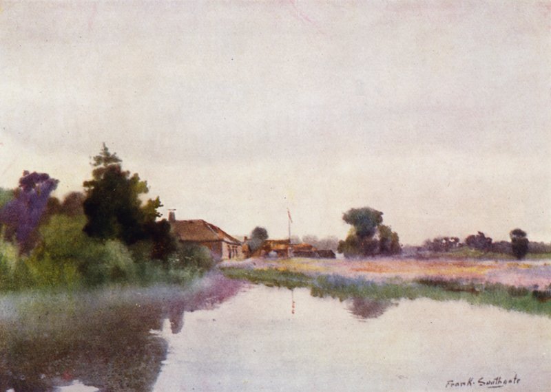 Norfolk Broads: Rising Mists, Coltishall autorstwa Frank Southgate